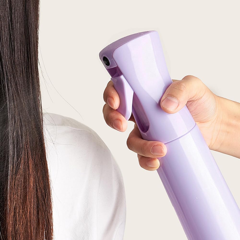 12 Pezzi Set Spazzole Districanti Set Spazzole Districanti per Capelli Ricci Pettine a Denti Larghi Pettine a Coda Flacone Spray e Fermagli per Capelli per la Cura dei Capelli Domestica (Viola)