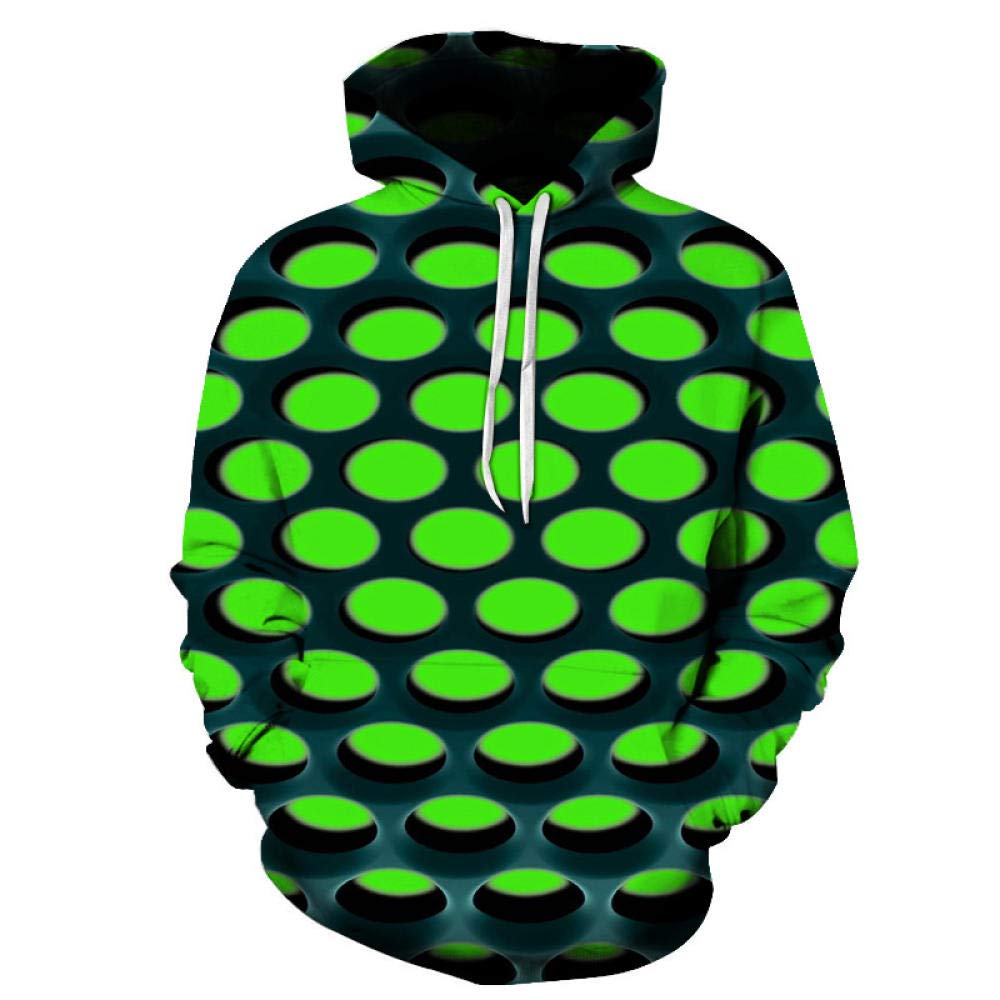 Sweat à capuche 3D enfants pull imprimé drôle vert, le cadeau d'anniversaire idéal - 4
