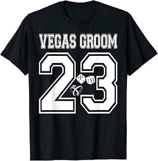 Vegas Groom 2023 Bachelorette Bridal Shower Match Honeymoon T-Shirt