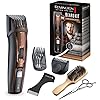 Remington Barttrimmer Herren Set (inkl.XL-Kamm f. Vollbart+EDGEStyler) 3 Aufsteckkämme (Stoppel-, kurzer&XL Kamm) titanbeschichtete selbstschärfende Klingen, Bartschneider, Bartschneidemaschine MB4048