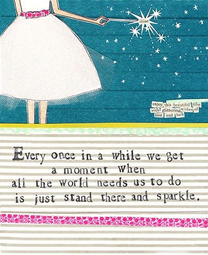 Curly Girl Sparkle Card
