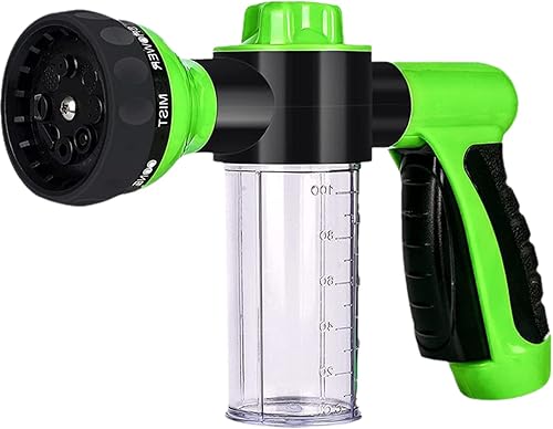 VALINK Boquilla de pulverización de manguera de alta presión con patrón de pulverización de 8 vías, boquilla de manguera de jardín  rociador de mano