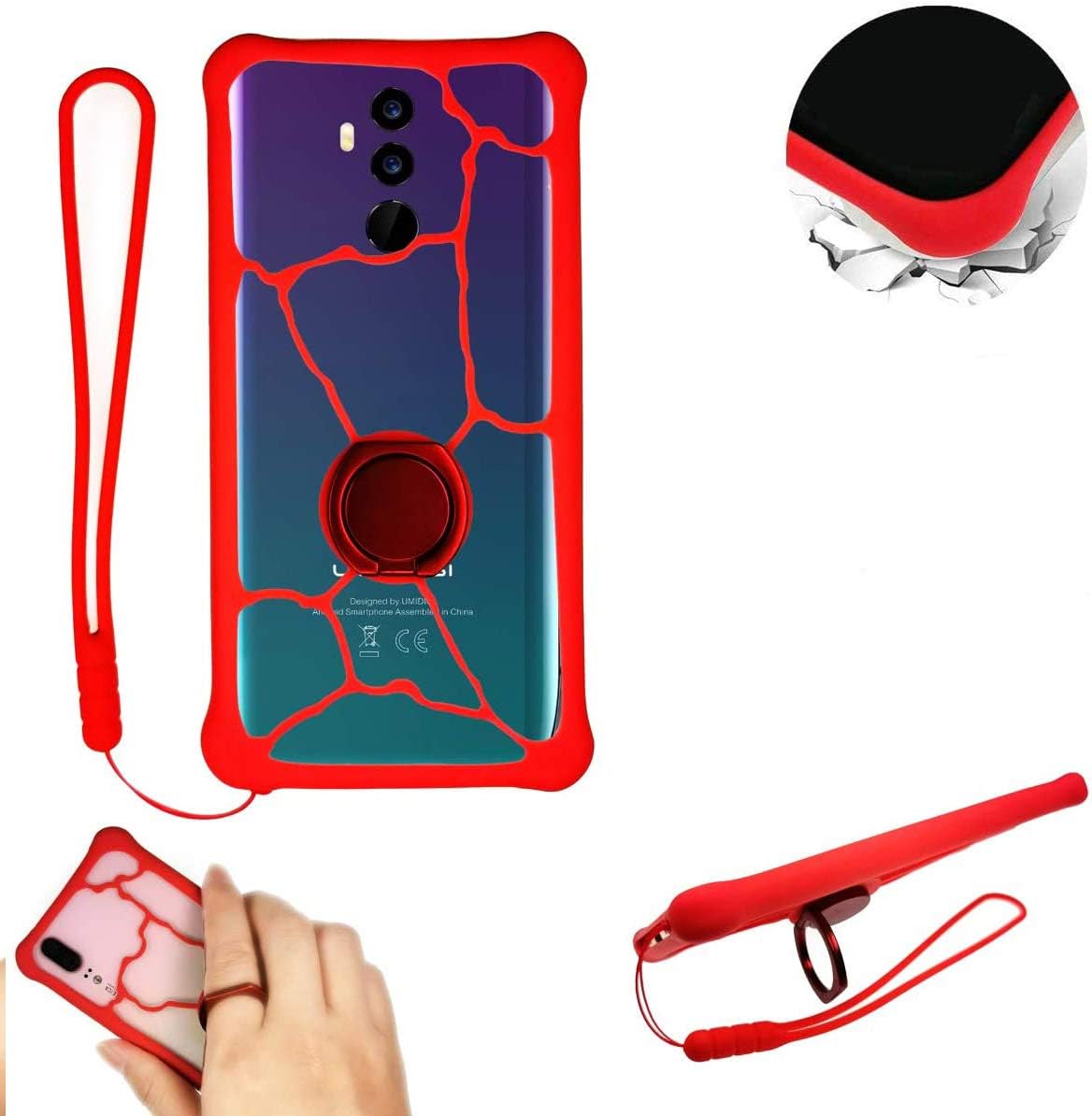Universal Cover Case for Elephone PX E10 A7H U3H A6 U3 P11 A3 A5 PX U2 A2 A4 U P8 H1 S8 A8 P8 A1 C1 Z1 C1X Soldier SX P60 S7 C9 LITE Mini 3D MAX Pro Red
