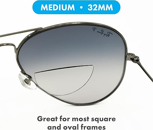 Miniatura 4 de Lentes bifocales StickTite de 1.260 in adhesivas convierten instantáneamente las gafas de sol en gafas de sol bifocales ampliadas. Lentes
