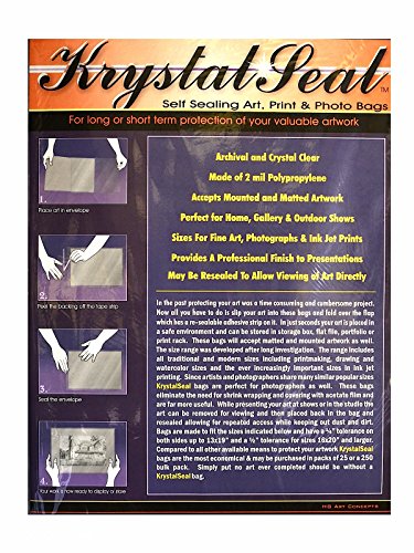 Krystal Seal Art Bags 16 in. x 20 in. Each [Pack of 25 ]