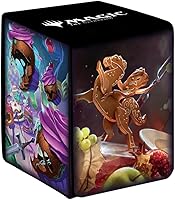 Vista 1 de Ultra Pro - Wilds of Eldraine Alcove Flip Deck Box Food Fight for Magic: The Gathering, Protect & Store Commander MTG Decks, almacenamiento