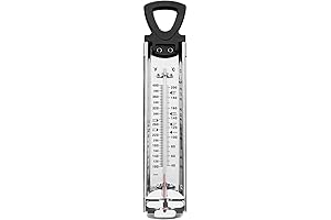 Candy Making Thermometer - Grease Thermometer to Measure Oil, Syrup, Sugar, Deep...