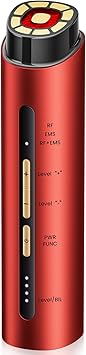 INTEO Microcurrent Facial Device, 3 Modes Red Light Therapy for Face and Neck, Skin Care Facial Massager Perfect Gifts for Women MenRed
