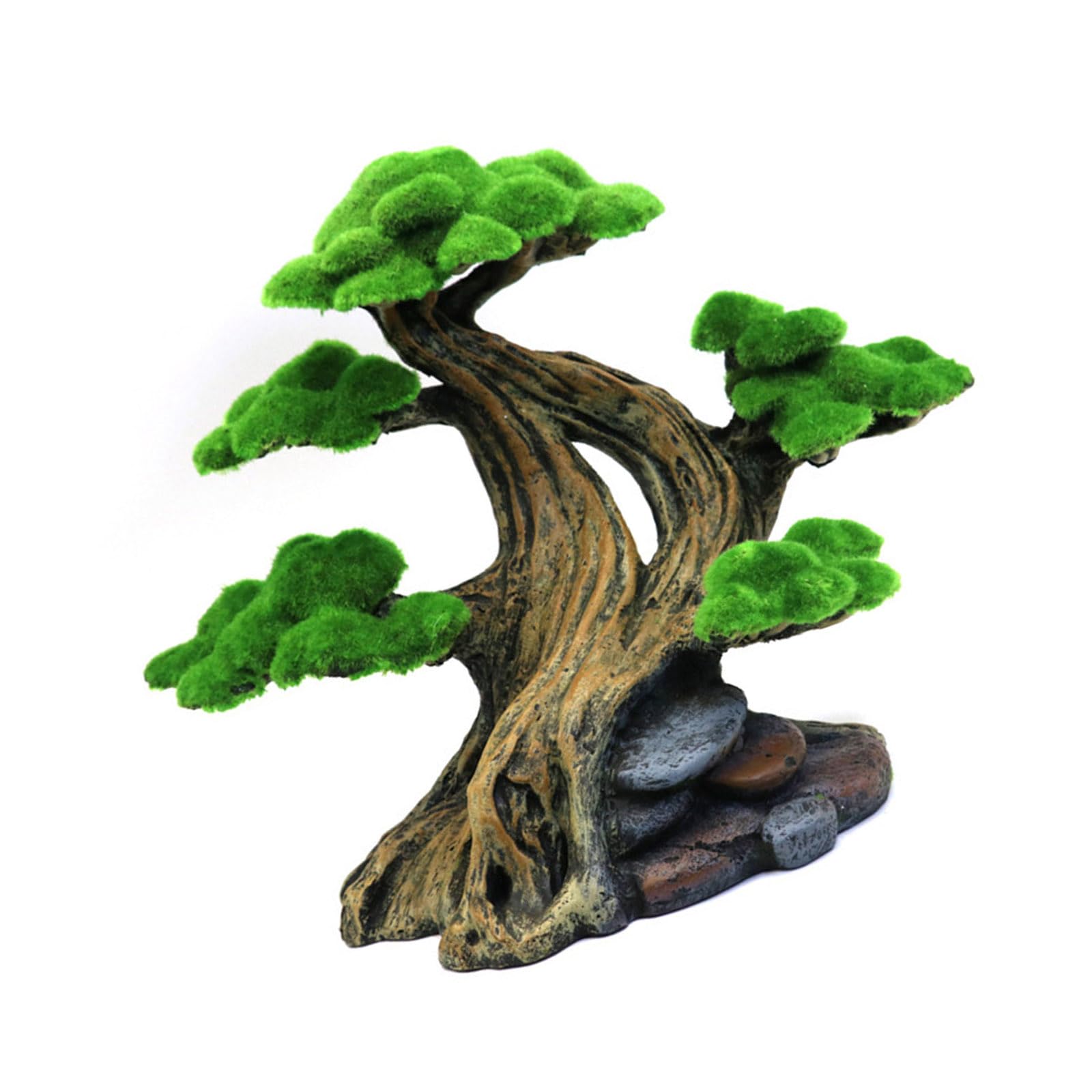 Woedpez Artificial Moss Tree Fishtanks Decors Resin Water Plant Simulation for Aquascaping Aquariums Landscape Decoration Fishtanks Decorative Moss