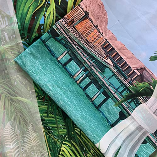 Chiinvent Beach Tapestry Nautical Coastal Tapestries Nature Scenery Plant Tropical Island Palm Tree Scenic View Tapestry Hawaii For Bedroom Bathroom Living Room,Home Back Patio Decor 51.2" X 59.1" #TOP5