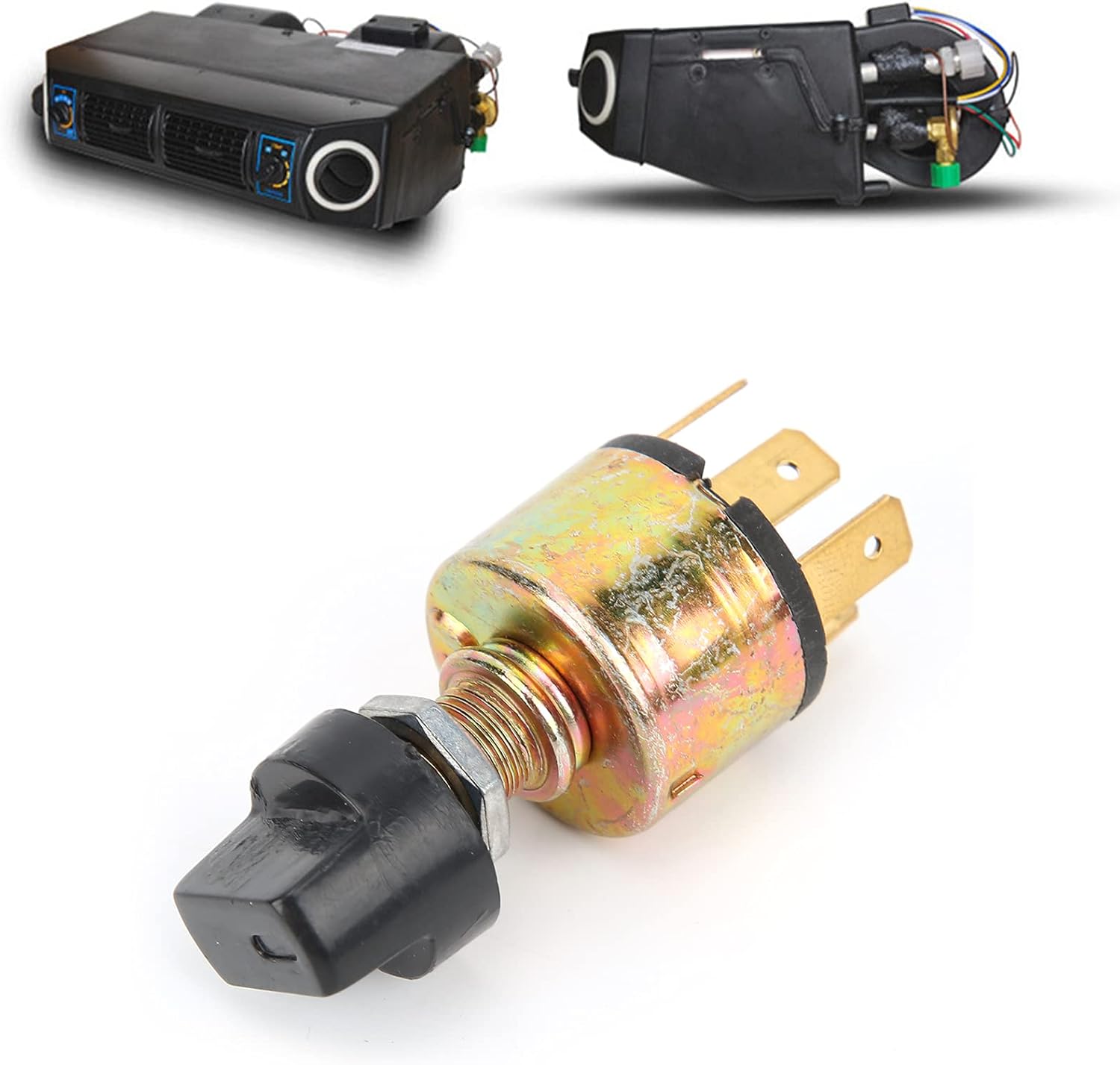 12V 24V AC Air Conditioning Blower Switch, AC Rotary Switch 3 Position AC Control for Car Air Conditioners, Heaters, And More