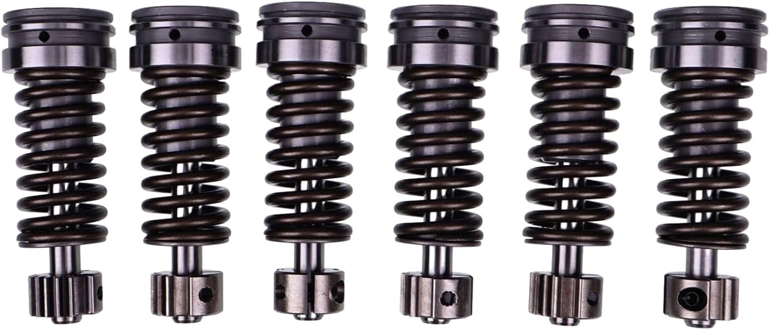 6PCS Fuel Injection Pump Plunger 1W-6541 1W6541 compatible with Caterpillar Excavators 215 215B 215C 215D 219 219D 225 225B 225D 229 229D 235 235B E180 E240 E300 E300B EL180 EL240 EL300