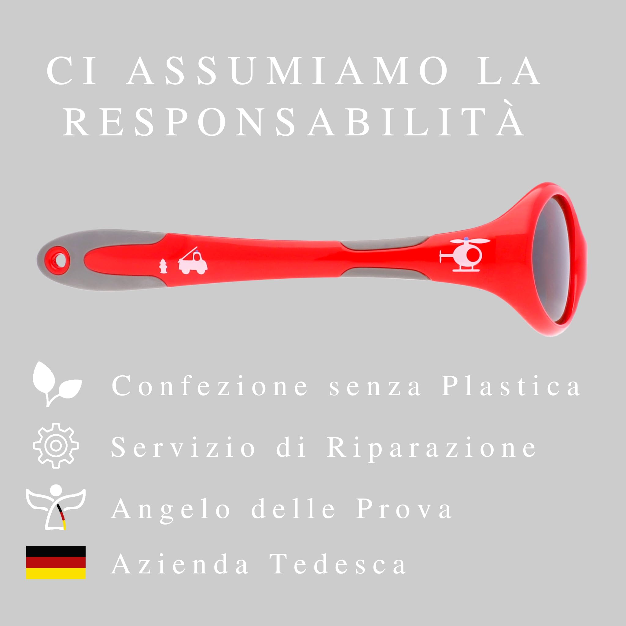 ActiveSol Occhiali da sole per bambini 0-18 mesi, senza BPA, polarizzati, con fascia, Taglia S