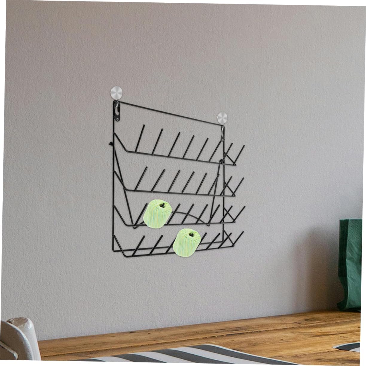 2pcs Space-Saving Wall Mount Rack Iron Drying Rack Bottle Drainer Cup Storage Versatile for Home Decor