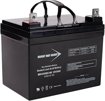 BW12350-NB SLA Absorbent Glass Mat Battery, 12V 35Ah NB