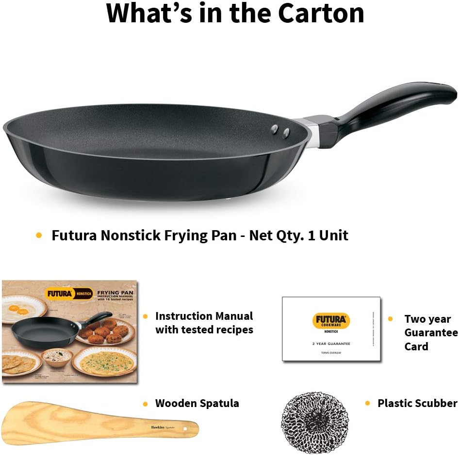 Hawkins Futura Non-Stick Frying Pan, 26cm Black