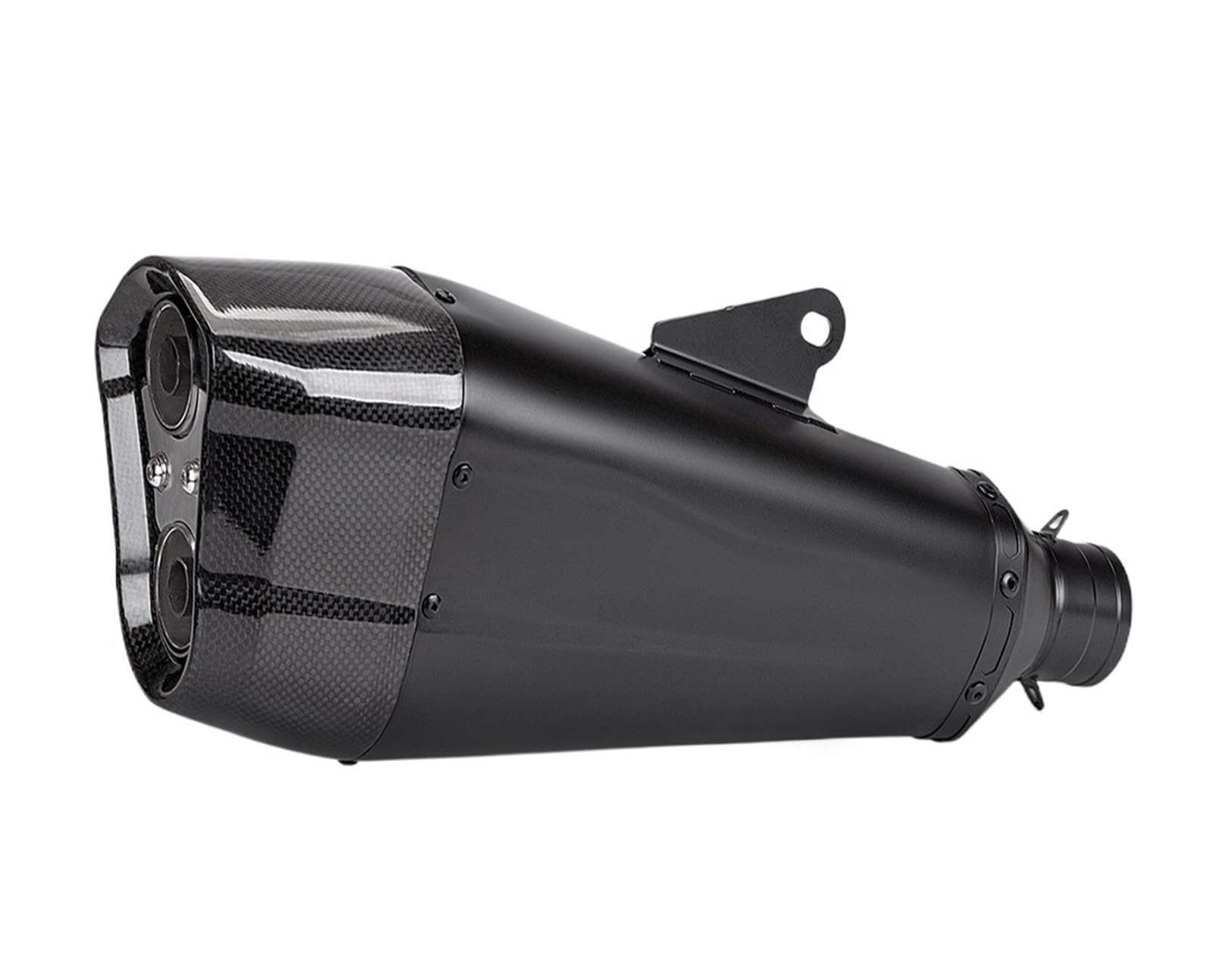 Motorradauspuffschalldämpferrohre Motorrad-Auspuffrohr Mit Zwei Löchern, Universeller Schalldämpfer Für Motorräder, 51 Mm, Motorradzubehör, Ersatzteil