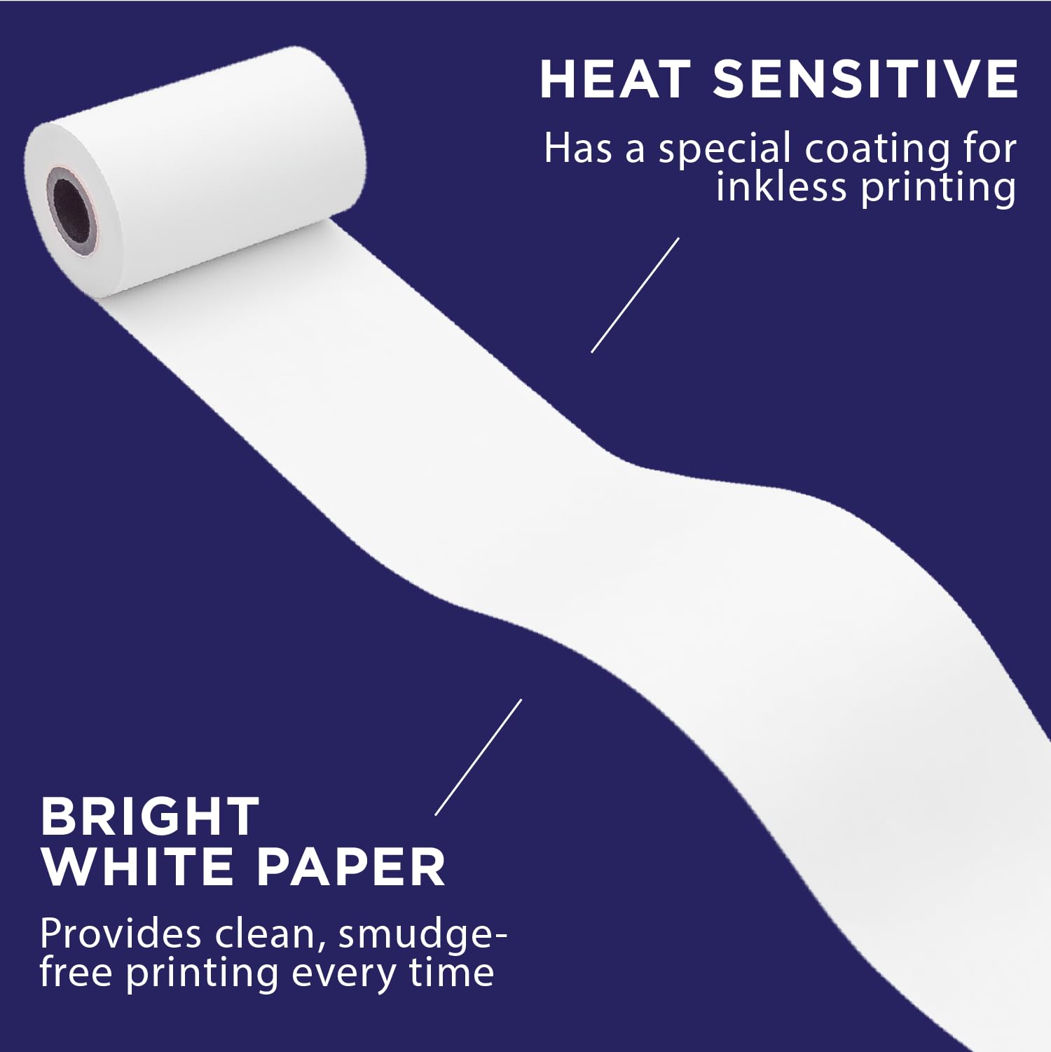 Paper Planet - Papel térmico para impresora compacta de recibos de Clover | Papel de recibos para máquina de tarjetas de crédito para terminal de pago compacta Clover | 30 rollos