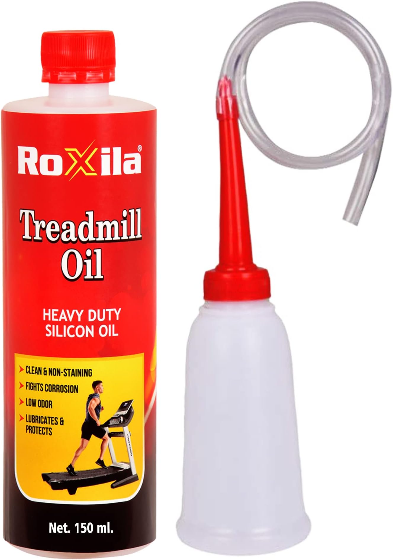 High Viscosity Pure Silicone Treadmill Lubricant Oil for Belt with Oil Dispenser (150 ml)