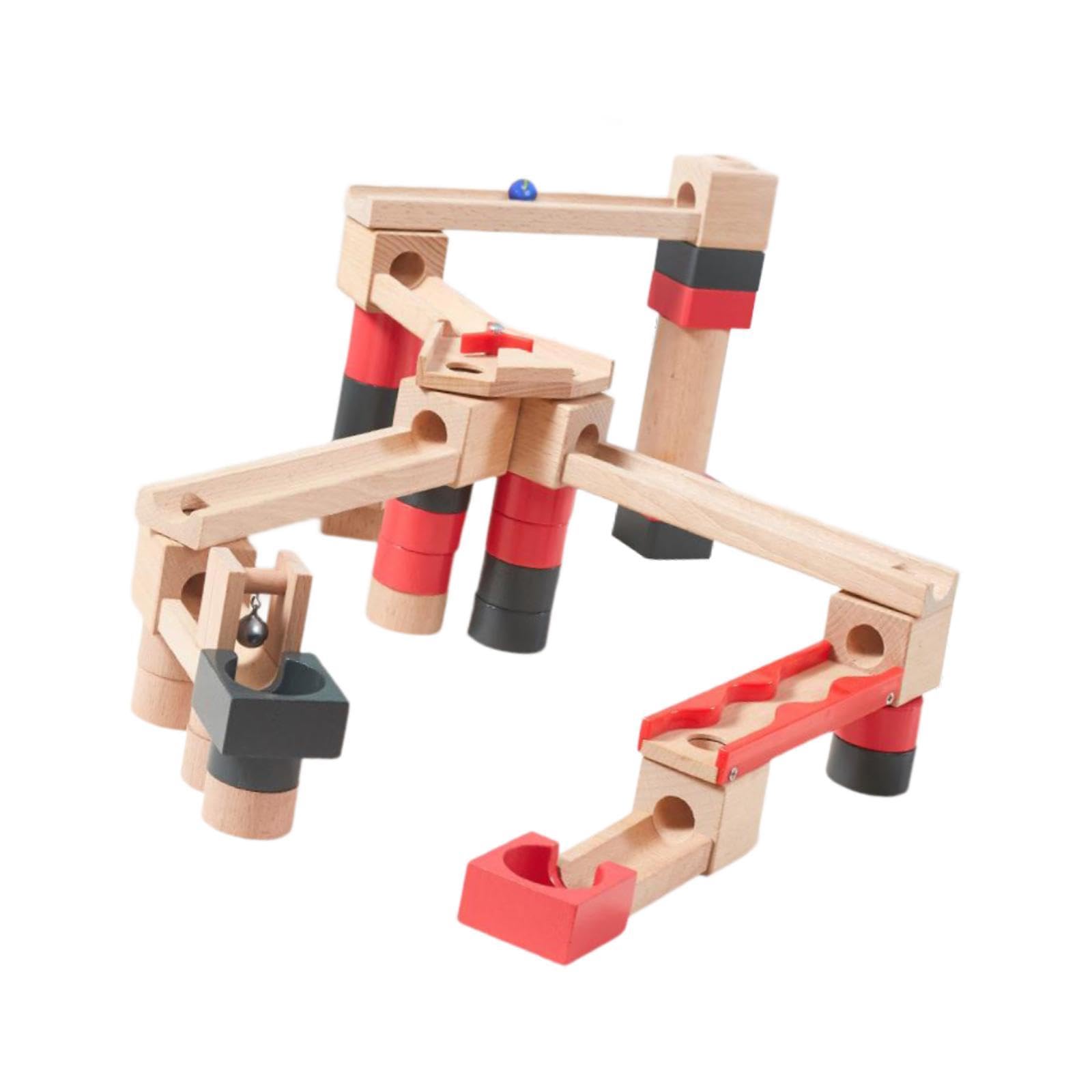 bnf Wood Track Game Gifts Learning Toys Montessori Toy for Children Kindergarten Toys & Hobbies | Preschool Toys & Pretend Play | Wooden & Handcrafted Toys-picture-26