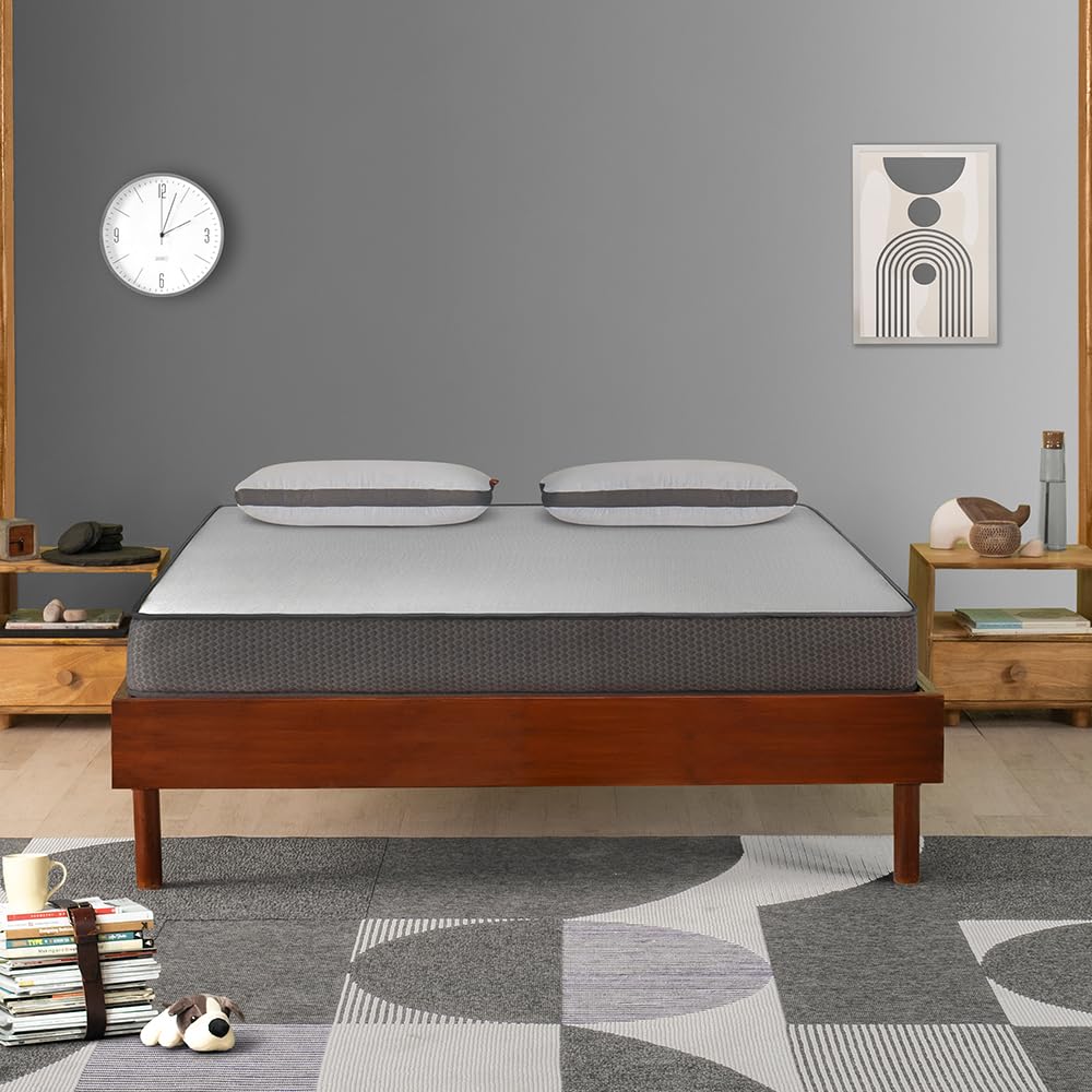 Sleepyhead Flip - Premium Dual Sided High Density Foam King Bed Mattress with Firm & Medium Soft Sides, 7 Years Warranty, 4 Inch King Size Bed Mattress (72X72X4)