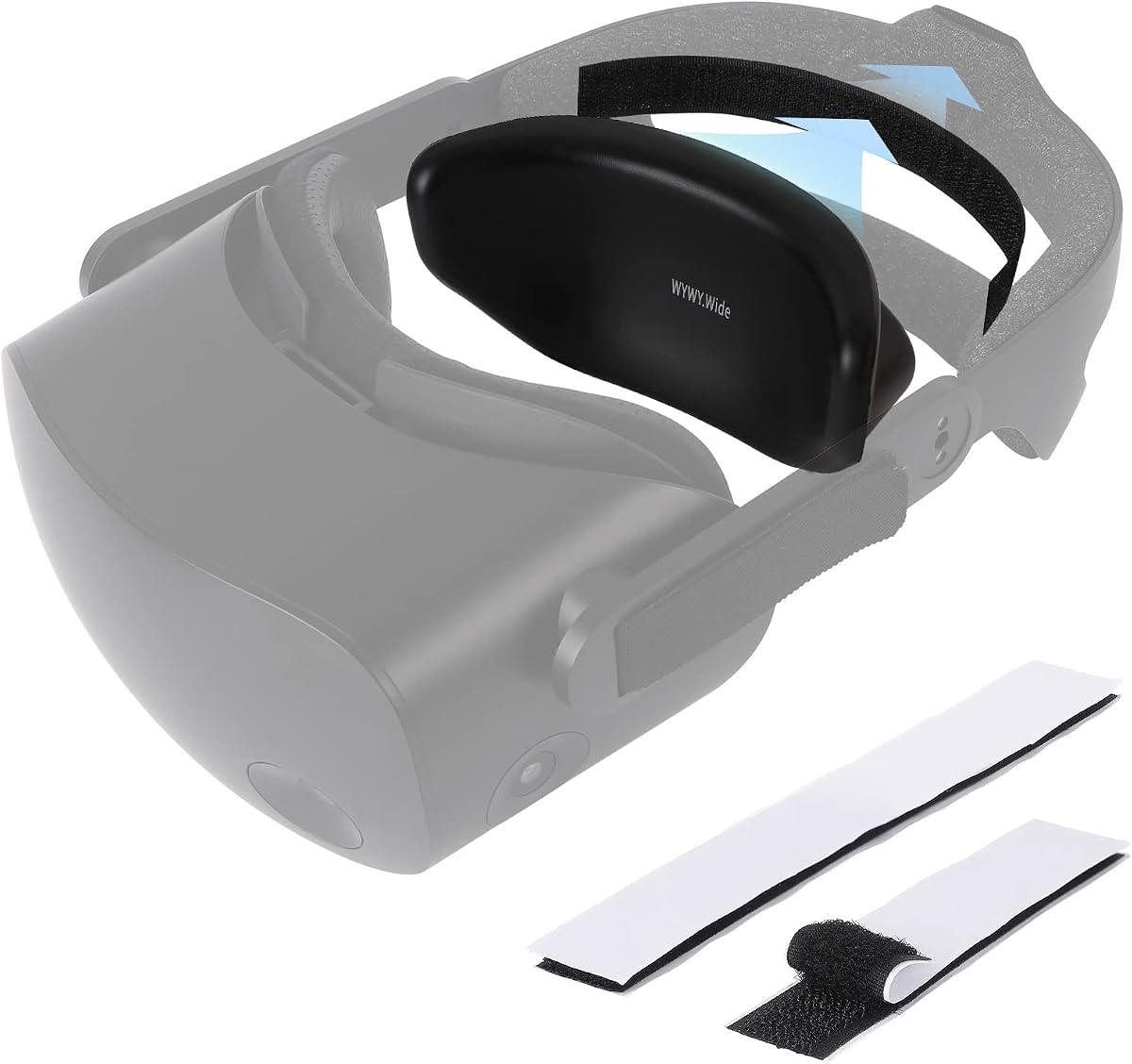 Almohadilla trasera de repuesto para cabezal VR para auriculares HP Reverb G2 y Valve Index VR, esponja trasera de espuma viscoelástica, soporte portátil ajustable para cabeza pequeña (compatible con auriculares VR más similares)