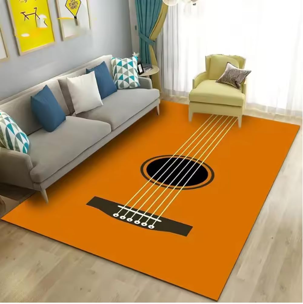 Tapis de sol doux note de musique 80x120cm antidérapant
