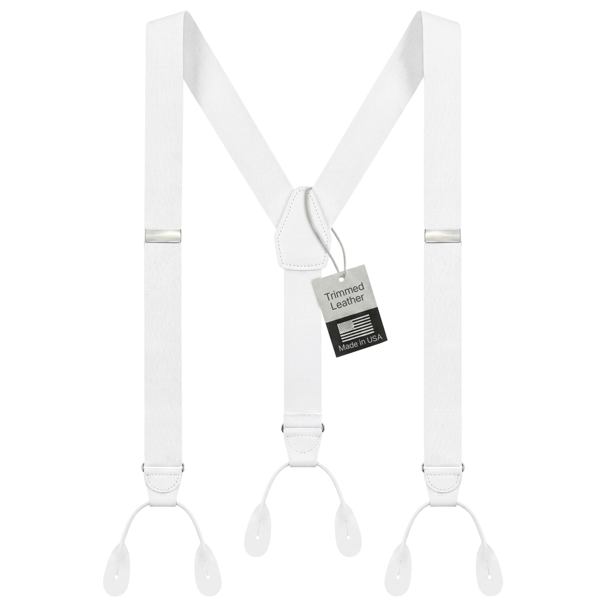 hold'em Men's Elastic Y-back Adjustable Button End Suspenders - Sizes 46" & 54" (2 Colors)-picture-23