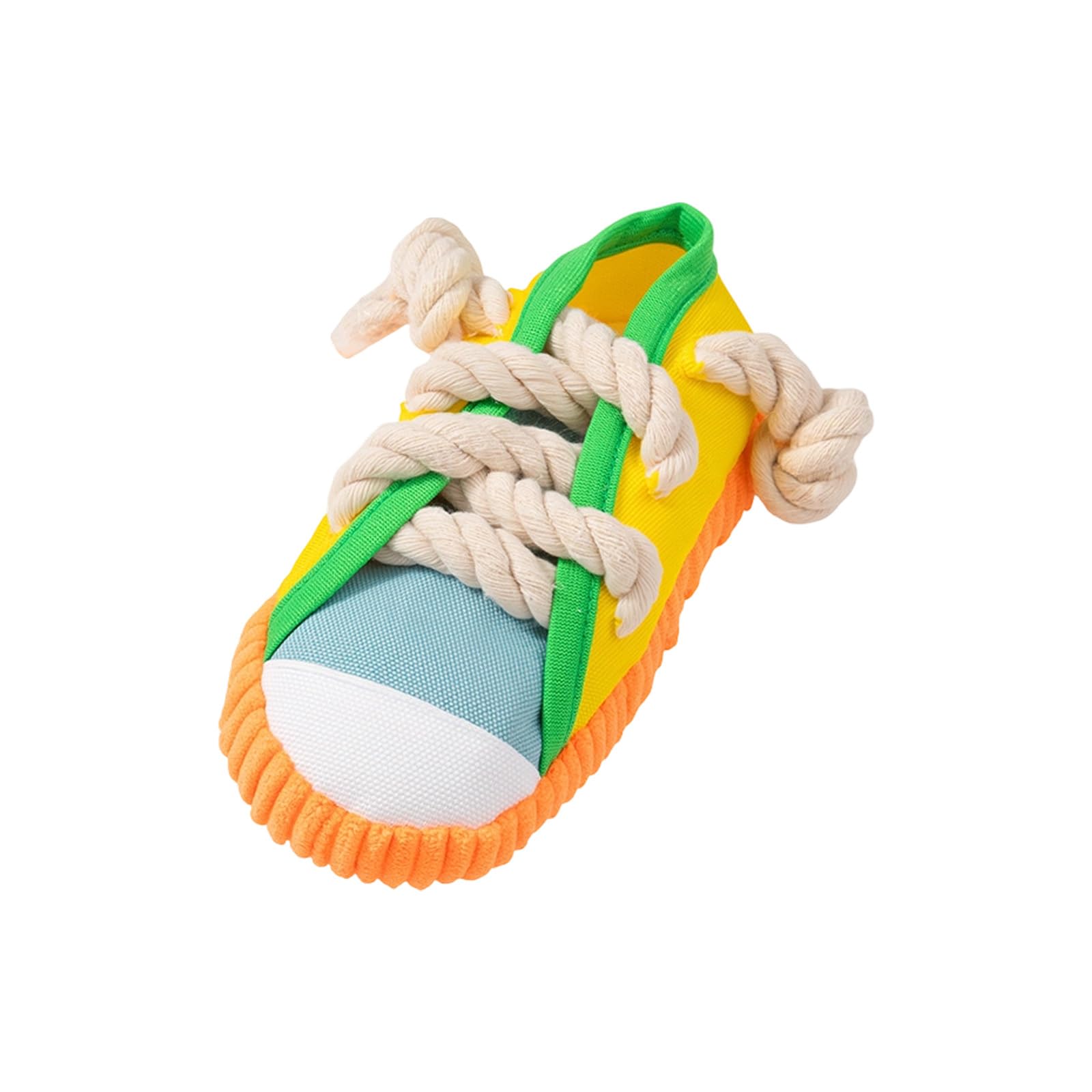MICFENY Dog Pull Rope Toy Shoe with Squeaky Sound Chewable Cotton Rope Teeth Chew Toy For Small Dog Entertainment