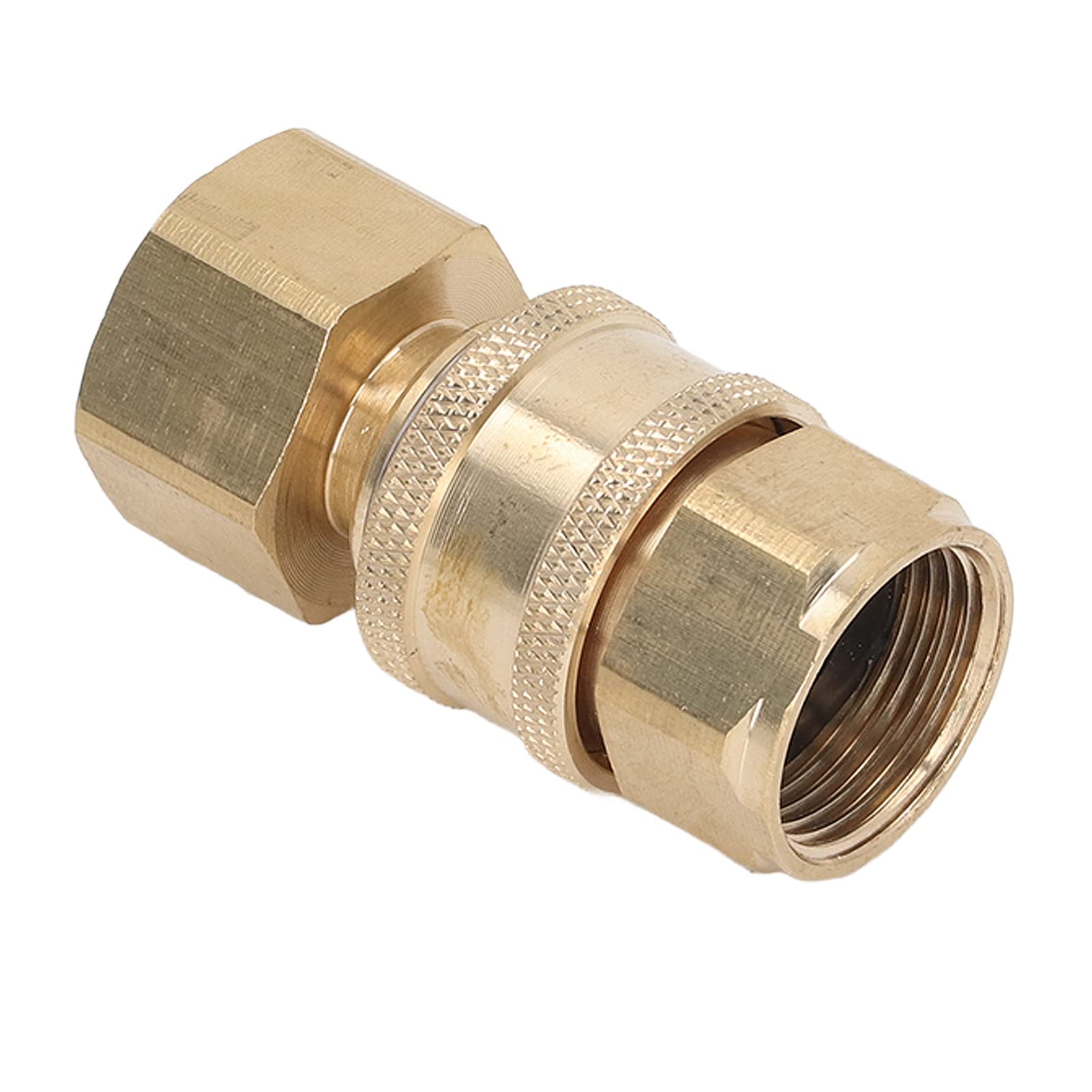 SIXRUN Raccordi a Connessione Rapida per Idropulitrice da 5000 PSI, Raccordi Rapidi per Idropulitrice in Ottone Set di Adattatori Maschio Femmina per Utenti di Valvole a Sfera con Pistola a Spruzzo