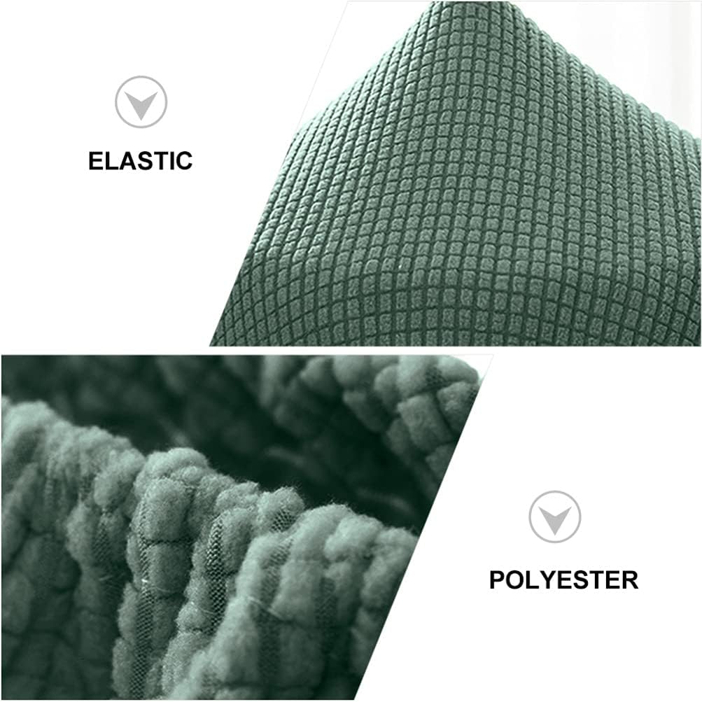 Garneck Stool Seat Cover Round Bar Stool Cushion Cover Slipcover Washable Protector Cushion Matcha Green
