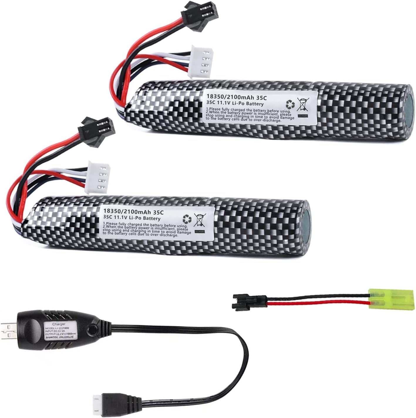 VICMILE Gel Blaster Battery 11.1V 2100mAh 3S Airsoft