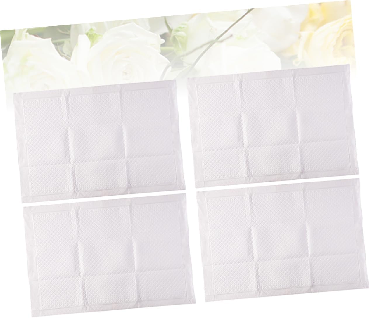 8pcs Disposable Post-Care Mat for Women Soft Cotton Material Highly Absorbent for Postpartum Use Leak Design White Color