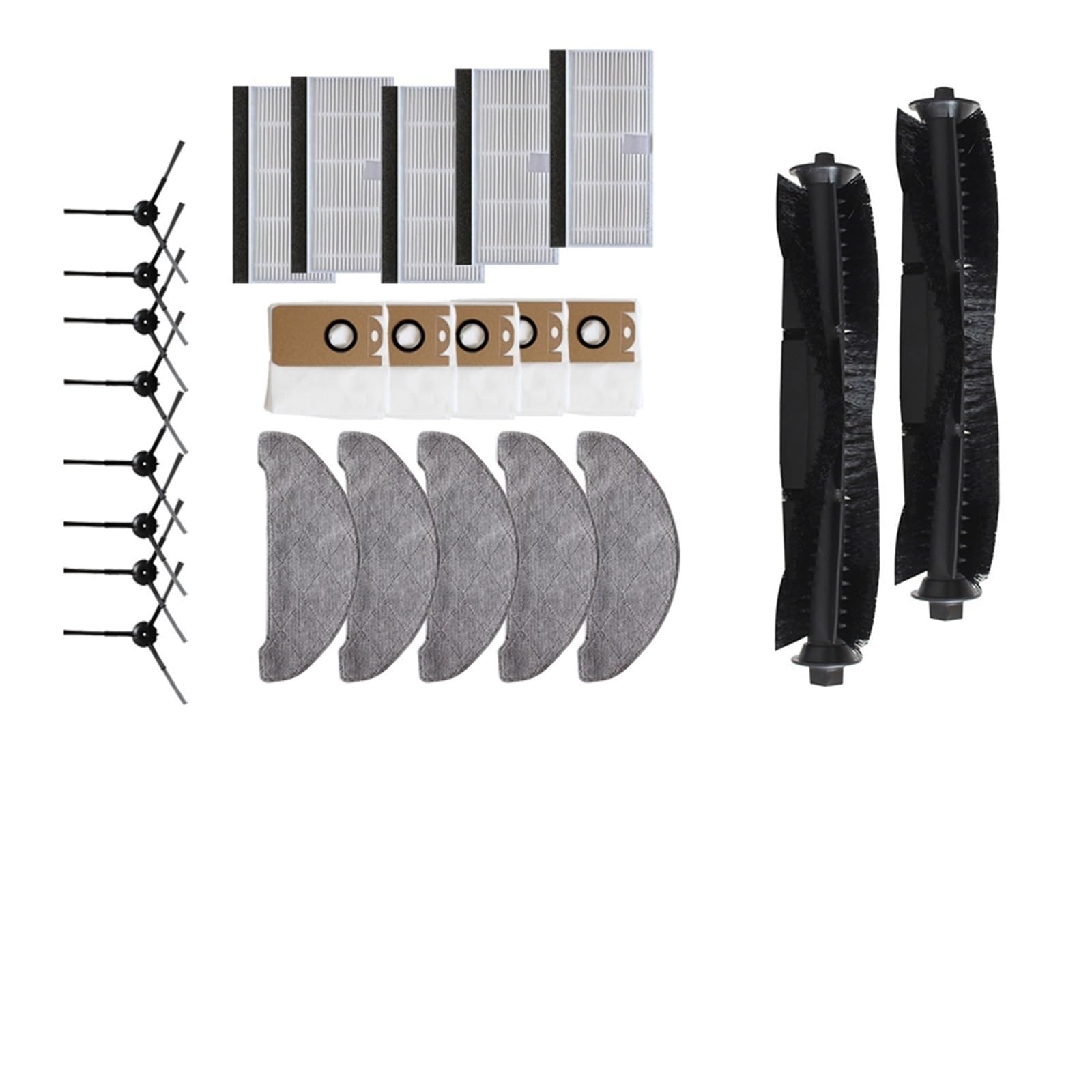 YAXRO Parts Compatible with Laresar L6 Pro Compatible with Ultenic T10 Robot Vacuum Cleaner Mop Pads Dust Bags Robot Sweeper Spare Part Accessories