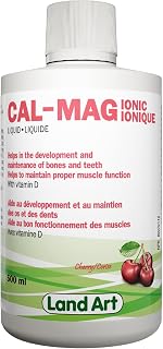 Liquid Ionic Calcium Magnesium Formula with Vitamin D, Vitamin C and Zinc - Maintain Healthy and Stronger Bones - 500ml - Cherry Flavor - Non-GMO – Gluten Free – Sugar Free - Made in Canada