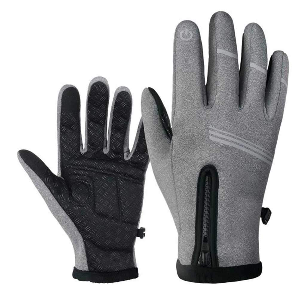 New Heated Gloves for Cycling Winter Gloves Full Finger Anti-Slip Windproof Comfortable Winter Motorcycle Bicycle Gloves Color A