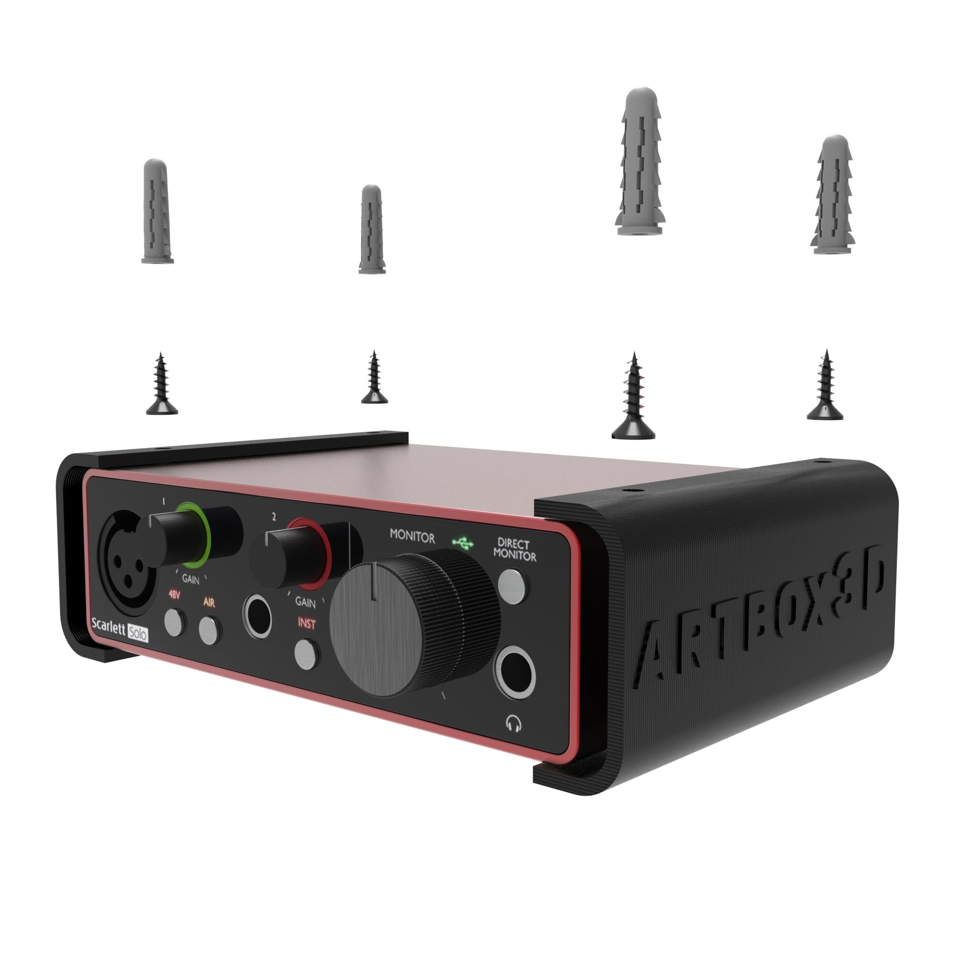 Fixação Sob Mesa para Interface de Áudio Focusrite Scarlett Solo