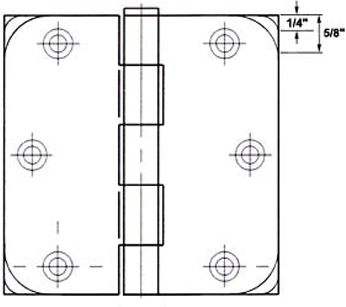 GlideRite Hardware 4000-SN-21 Satin Nickel Finish 4 inch Steel Door Hinges Square Corners 21 Pack