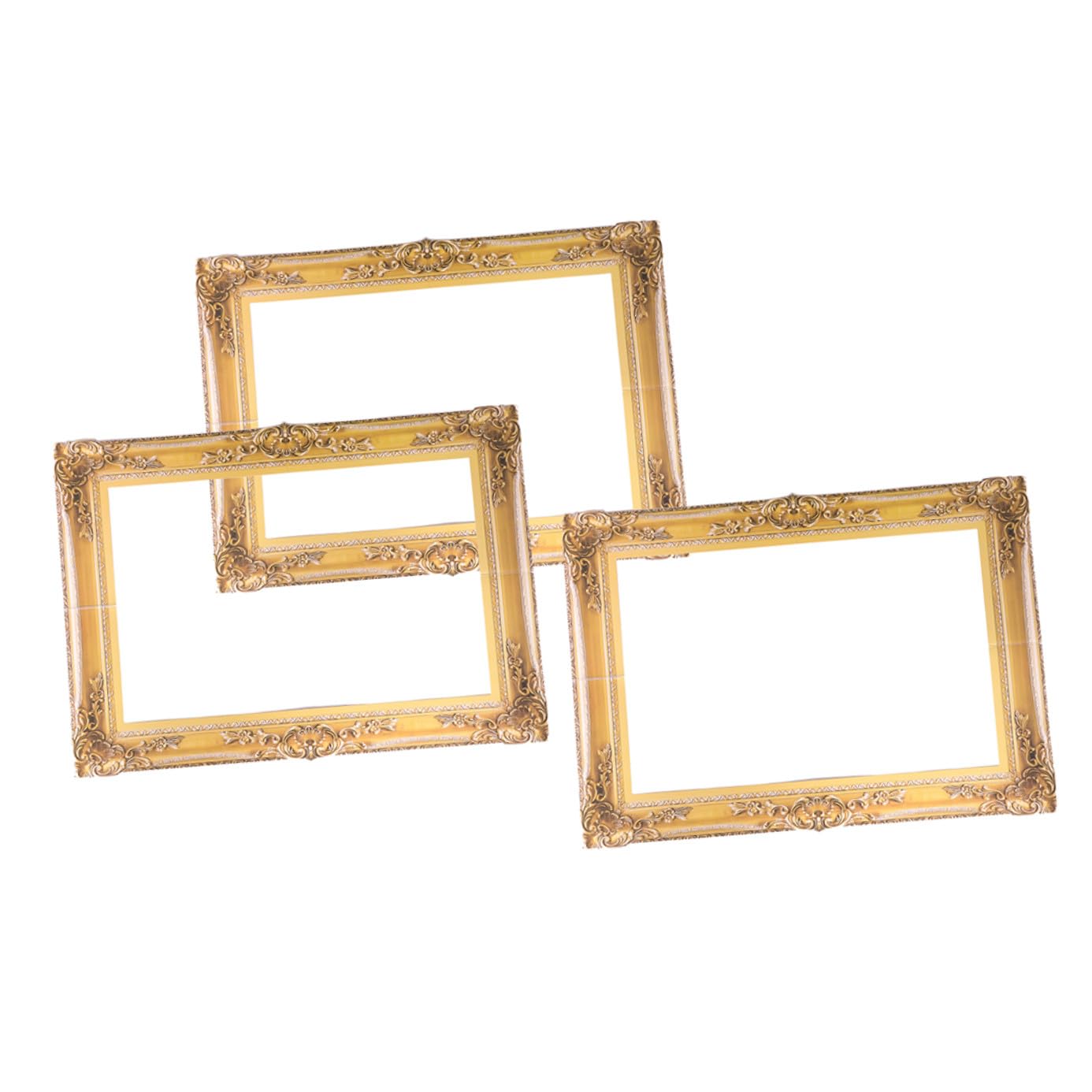 3sätze Teiliges Goldene Fotorequisiten Für Hochzeiten Bilderrahmen Für Fotoautomaten Leicht Und Tragbar Für Feierlichkeiten Und Besondere Anlässe