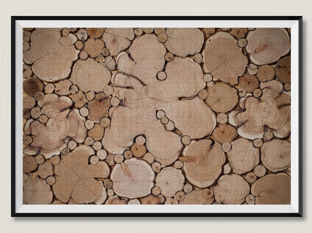 Ceppi d'albero in varie forme - Puzzle in legno da 4000 pezzi - Ottimo per il relax e per alleviare lo stress