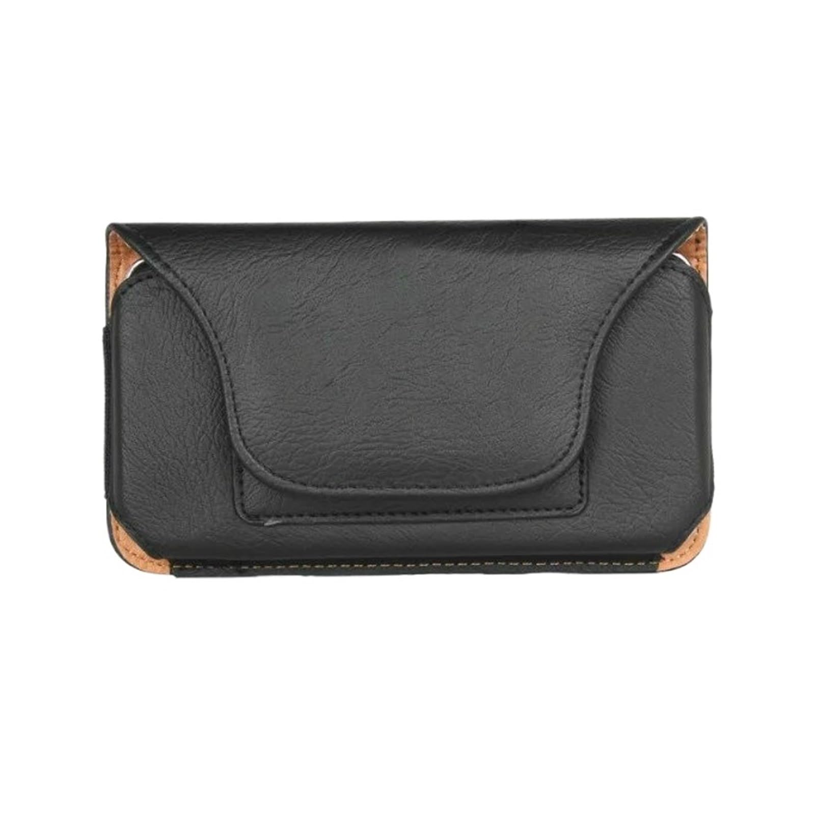 Sac banane pour homme en cuir noir taille M pour téléphone portable 4.8 à 5.2 pouces