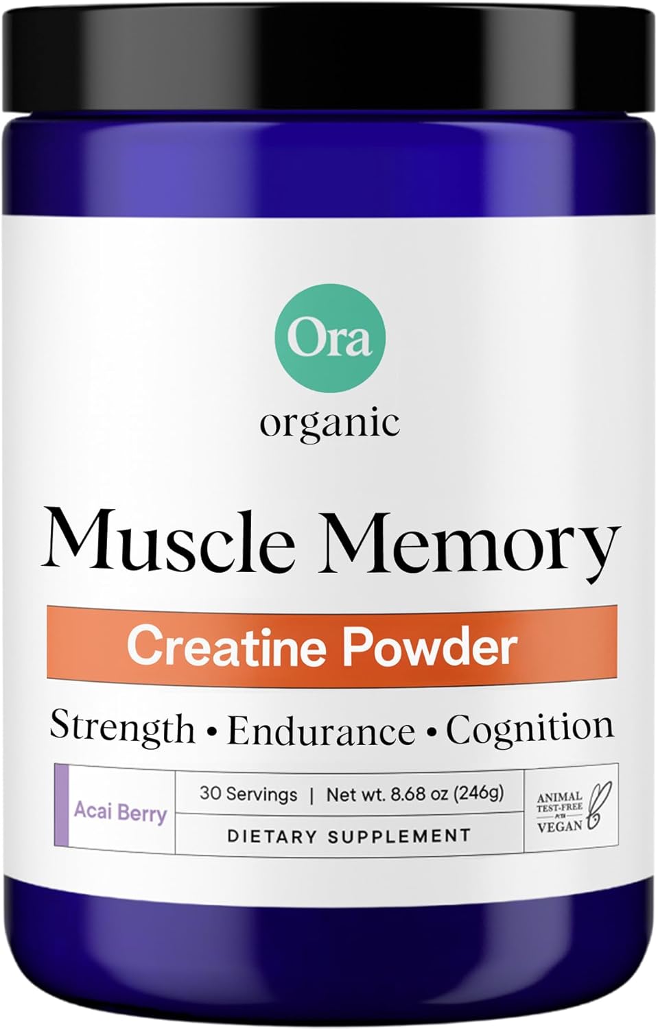 Ora Organic Creatine Monohydrate Powder –...