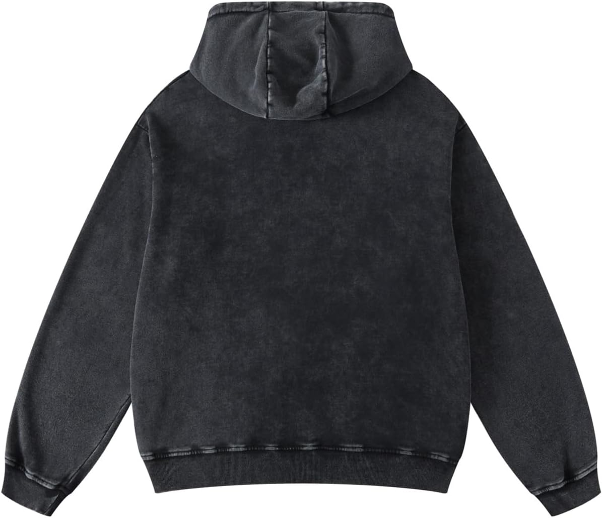 Men's Oversized Hoodie - Loose Fit Pullover Sweatshirt with Drop Shoulder & Comfortable Design for Casual Streetwear - Image 4