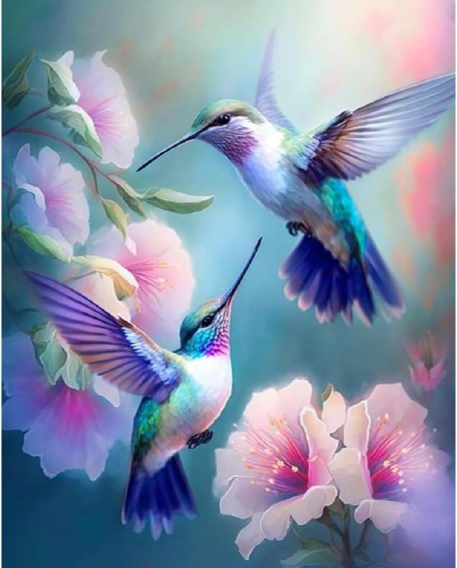 Hummingbird Stamped Cross Stitch Kits for Adults Beginners