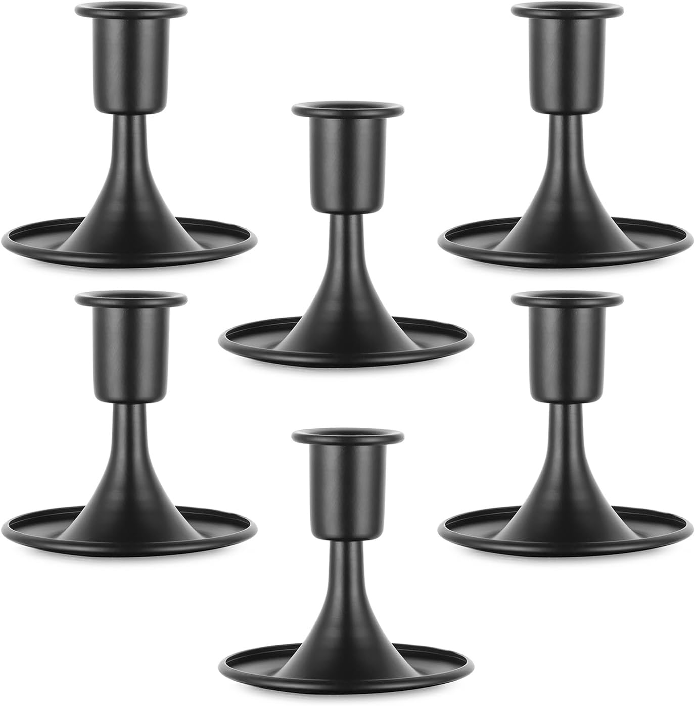Black Taper Candle Candlestick Holder Candeldo Halloween Metal Candle Sticks Holder