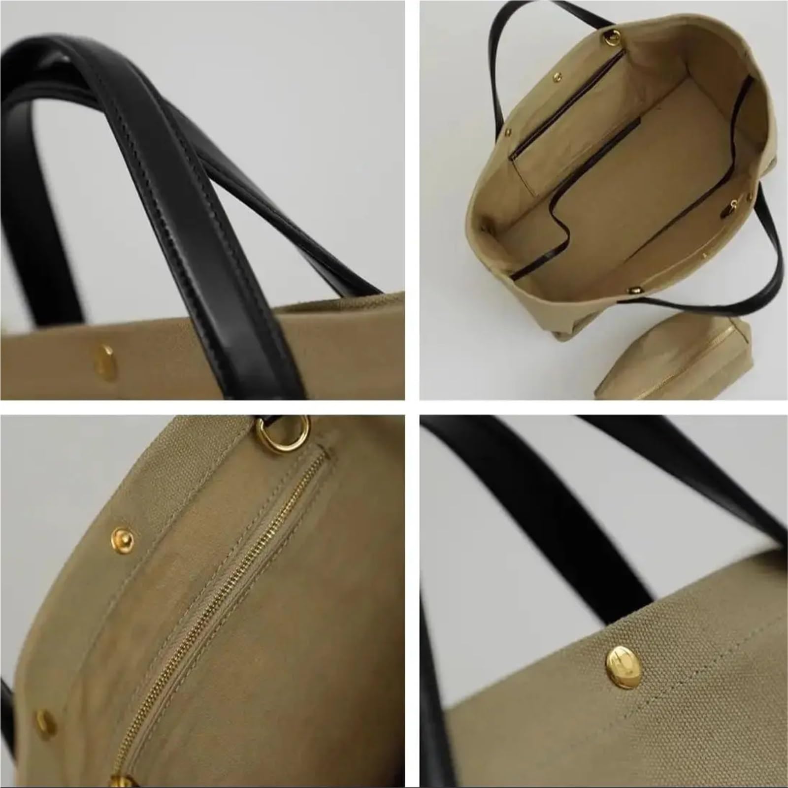 Borsa Tote In Pelle Borsa a mano in tela e pelle da donna, tracolla, versatile, casual, viaggio Per Le Donne