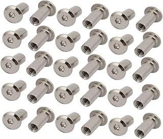 New Lon0167 M6x18mm Thread Nickel Plated Carbon Steel Hexagon Head Insert Tee Nut 30pcs(M6x18mm Gewinde Vernickelt Kohlenstoffstahl Sechskantkopfeinsatz T-StÃ¼ck 30st