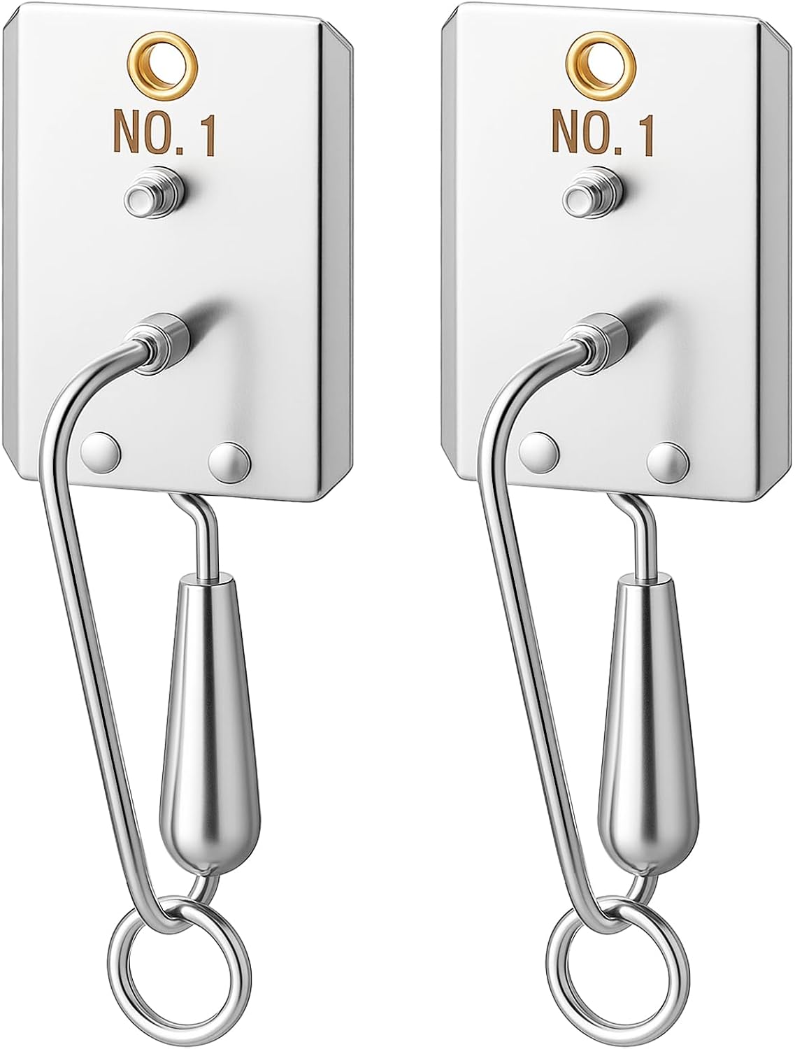 2 Pack No. 1 Fishing Planers, 4.75 Inch Stainless Steel Trolling Planers