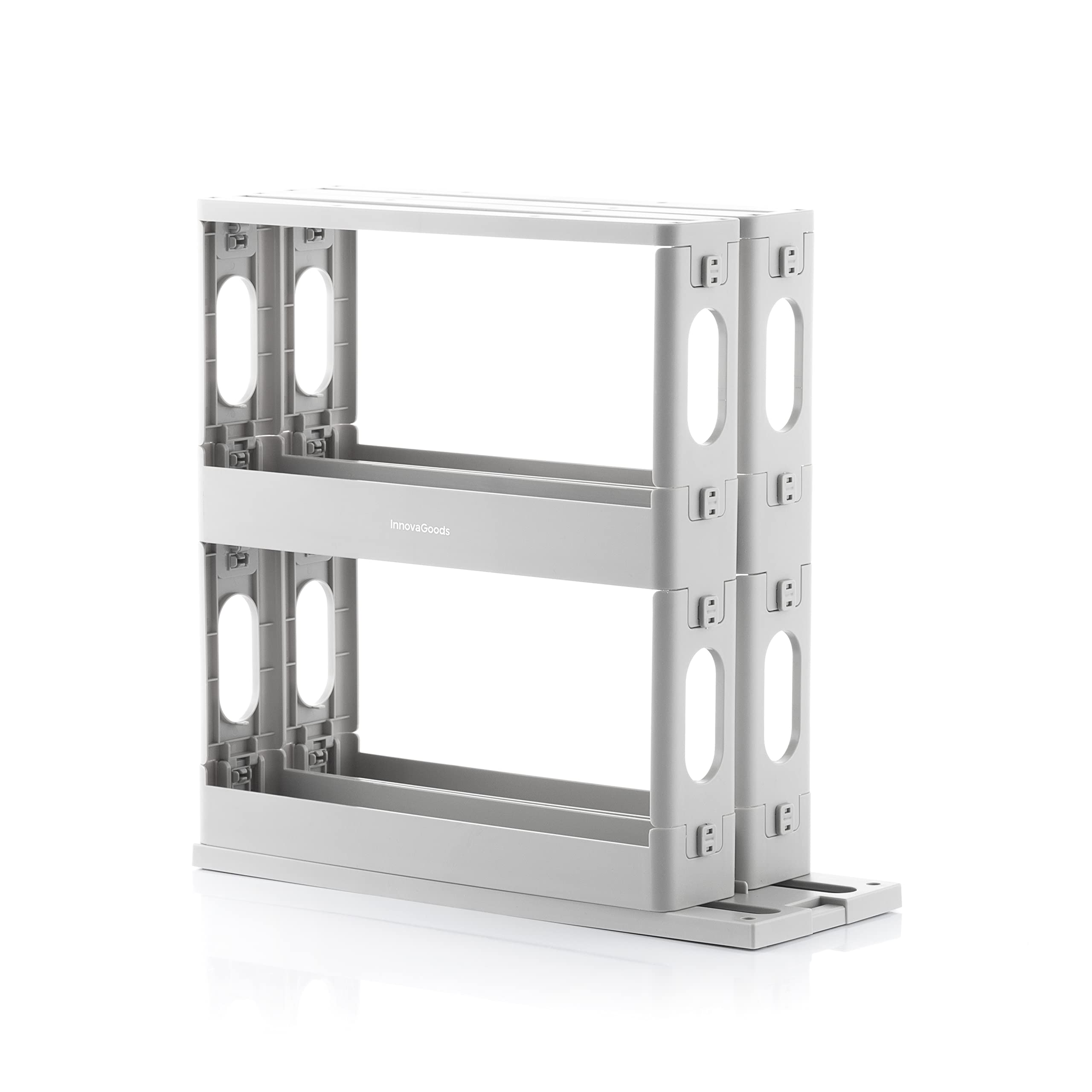 InnovaGoods® Organisateur d'épices coulissant et pivotant Rispick InnovaGoods, stocke tes épices de manière ordonnée et accessible, design compact, idéal pour la cuisine.