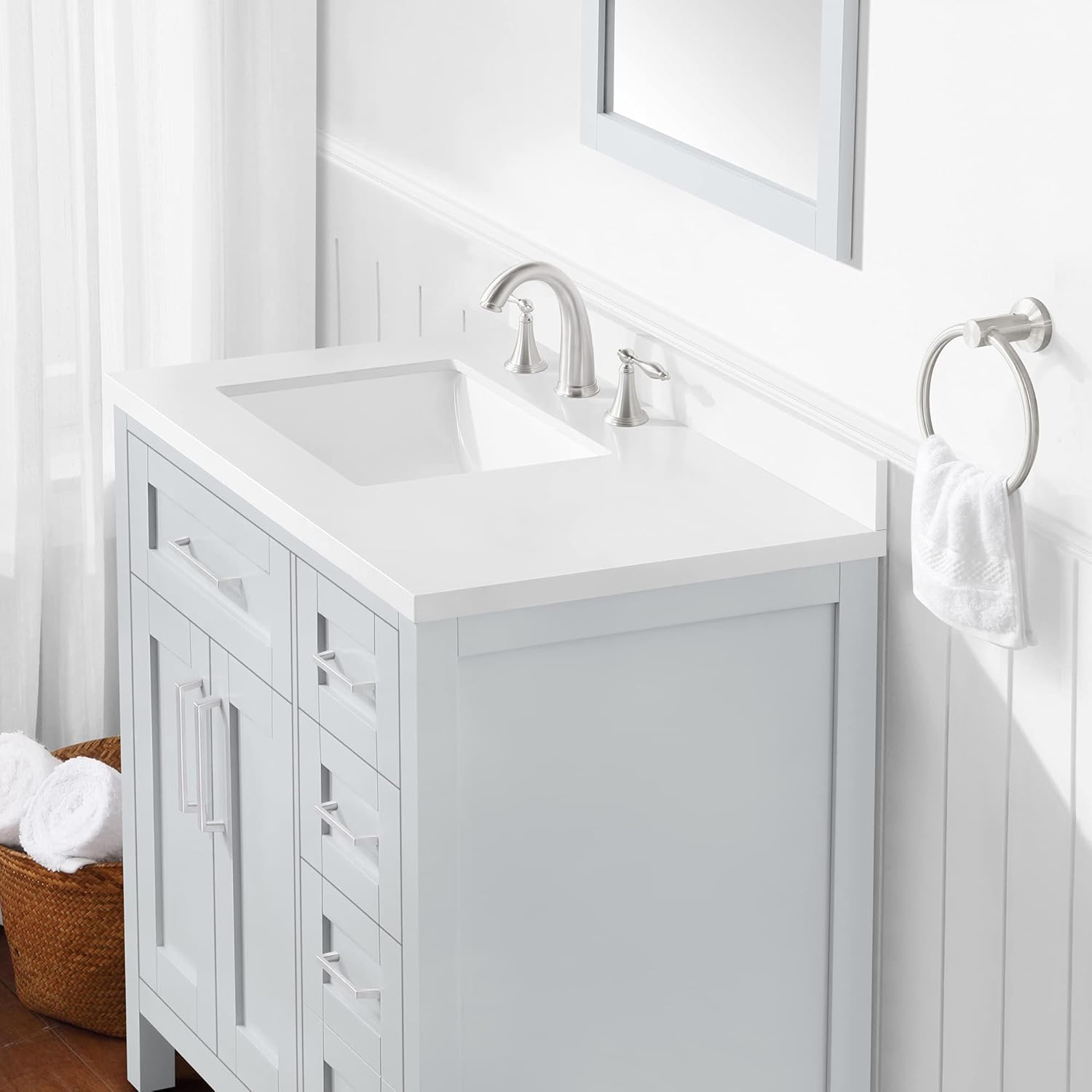 OVE Decors Tahoe III 36 in. Single Sink Bathroom Vanity in Dove Grey - - 